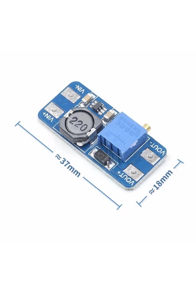 MT3608 DC-DC Step Up Boost Modül 2-28v 2A Voltaj Yükseltici - Resim 7