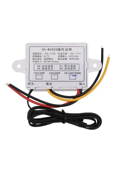 XH-W3002 Dijital Termostat Sıcaklık Kontrol Cihazı - Resim 3