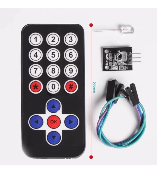 Arduino Kızılötesi IR Alıcı Verici Kumanda Seti Kumanda Kiti - 1