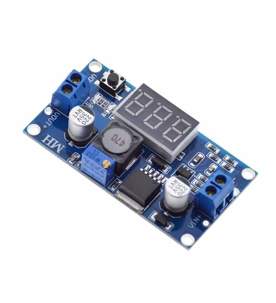 Voltmetreli LM2596 Ayarlı Modül Ayarlanabilir 3A Güç Kaynağı - Resim 2