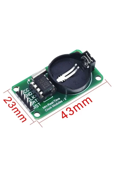 DS1302 Gerçek Zamanlı Saat ( RTC ) Modülü - Resim 6