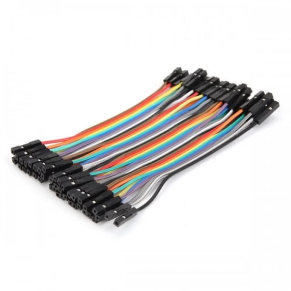 10cm 40 Pin Dişi Dişi Dupont Kablo Breadboard Jumper - Resim 4