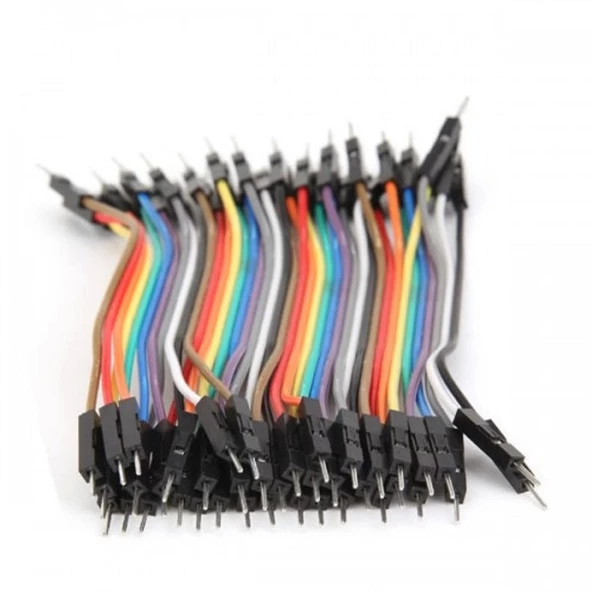 10cm 40 Pin Erkek Erkek Dupont Kablo Breadboard Jumper - Resim 6
