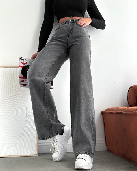 Bayan Bol Paça Kot Pantolon 98066 - 2