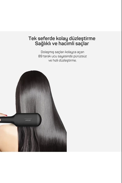 Arzum Superstar Touch Saç Düzleştirici Fırça - Siyah - 3