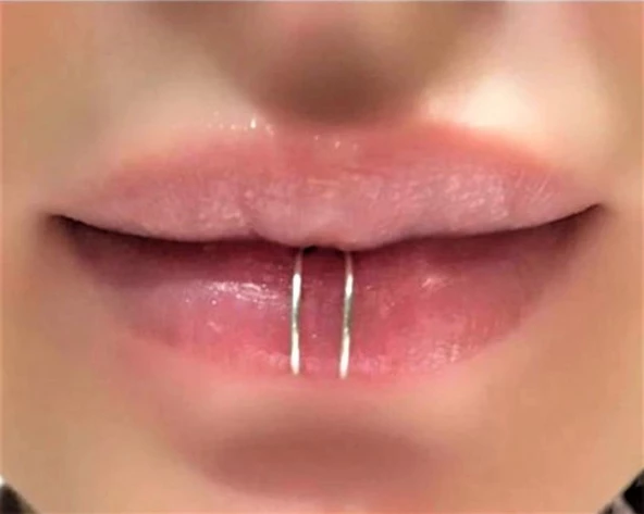 DELİKSİZ SIKIŞTIRMA FAKE DUDAK BURUN KULAK KIKIRDAK SEPTUM 316L CERRAHİ ÇELİK SİYAH KAPLAMA-00VP97 - 6