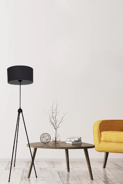 D-light Silindir Başlıklı Antrasit Metal Lambader