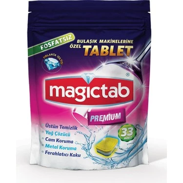 Magictab Premium Bulaşık Makinesi Tableti 33'lü