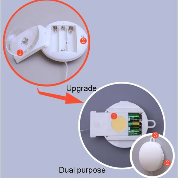 Kardan Adam Yılbaşı Işığı, Noel Perde Pencere Dekorasyonu Led Aydınlatma, Cama Asılan Led - 3
