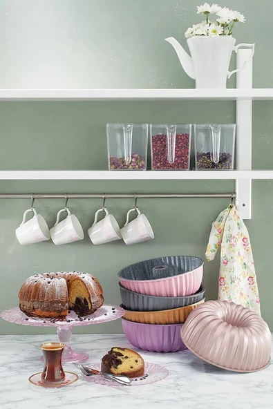 Griss Hardstone Gri Döküm Kek Kalıbı 24 Cm - 3