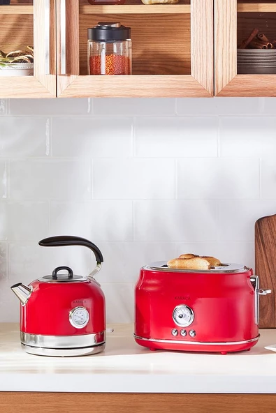 Karaca Retro Ekmek Kızartma Makinesi Kırmızı - 5