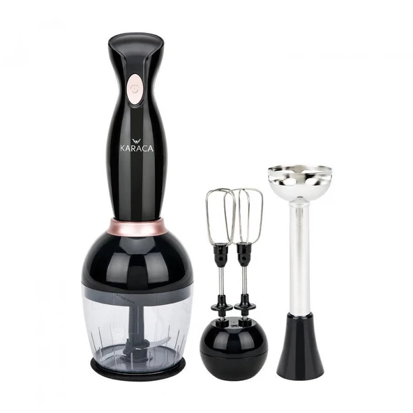 Karaca Pro-Midi 3Lü Blender Set Black Rose