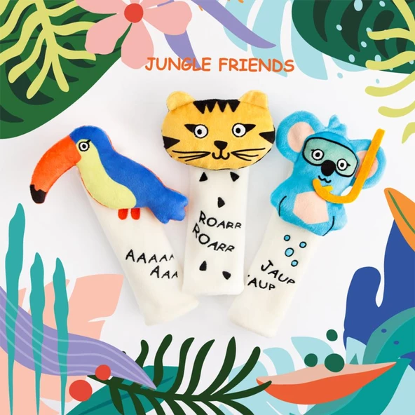 Milk&Moo Çocuk Emniyet Kemeri Aksesuarı 3 lü set Jungle - 4