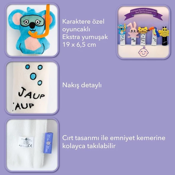 Milk&Moo Çocuk Emniyet Kemeri Aksesuarı Cool Koala - 9