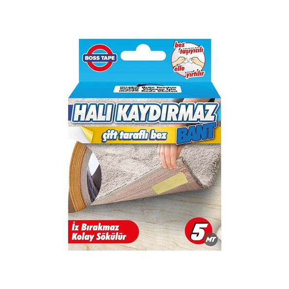 Grande Home Boss Tape Halı Yapıştırma Bandı Çift Taraflı Halı Kaydırmaz Bant 50 mm x 5 M. - 3
