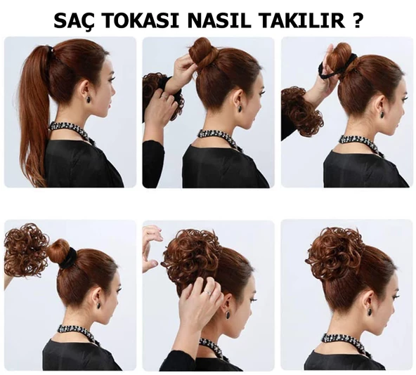 Platin Topuz Toplama Tokası Saç Tokası - 4