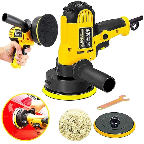 Anadolu Strong ANS1073 Devir Ayarlı Zımpara Araba Pasta Cila Parlatma 125 mm Polisaj Makinesi - 7