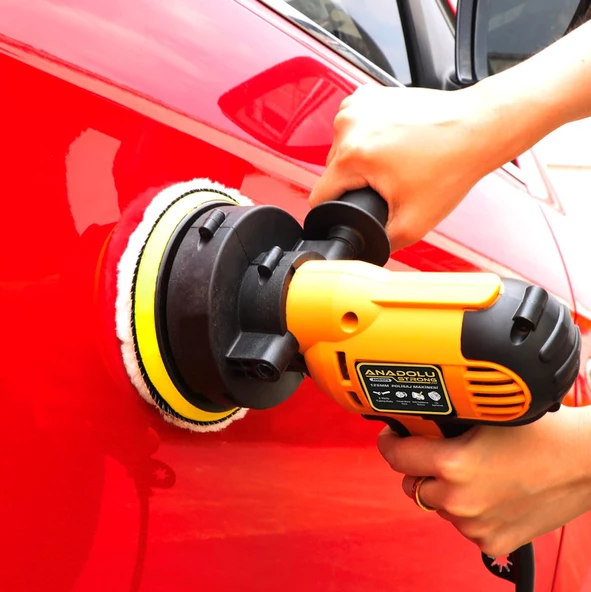 Anadolu Strong ANS1073 Devir Ayarlı Zımpara Araba Pasta Cila Parlatma 125 mm Polisaj Makinesi - 2