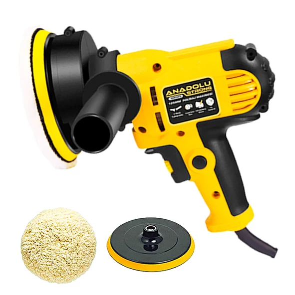 Anadolu Strong ANS1073 Devir Ayarlı Zımpara Araba Pasta Cila Parlatma 125 mm Polisaj Makinesi - 5