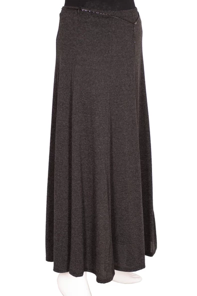 Eray Kadın Zişan Mevsimlik Parçalı Balık Astarlı Siyah Etek - Resim 3