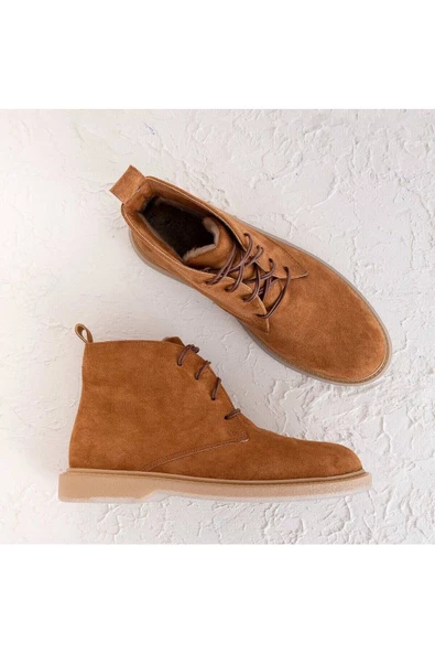 Modatalika Kadın Nubuk Kısa Bot - Resim 10