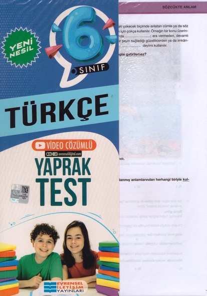 EVRENSEL 6.SINIF TÜRKÇE YAPRAK TEST