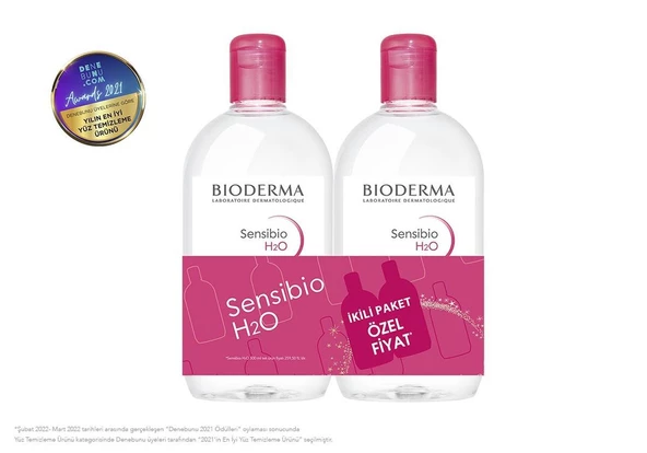 Bioderma Sensibio H2O 500 ml - İkili Paket Özel Fiyat