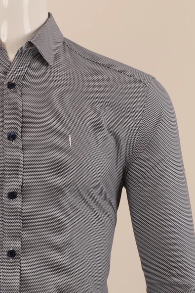 Uzun Kol Regular Fit Desenli Gömlek - 9