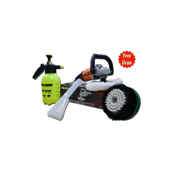 SAFRAN Anafor 12-17 Pro Profesyonel Koltuk Yıkama Makinası Koltuk Fırçalama Full Set - 4