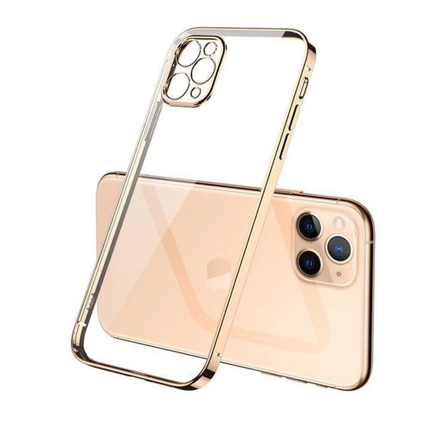 İphone 11 Pro Lazer Kamera Lens Korumalı Plating Telefon Kılıf&Kapak - Resim 7