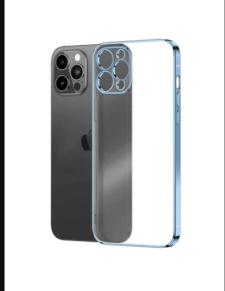 İphone 14 Pro Max Lazer Kamera Lens Korumalı Plating Telefon Kılıf&Kapak - Resim 8