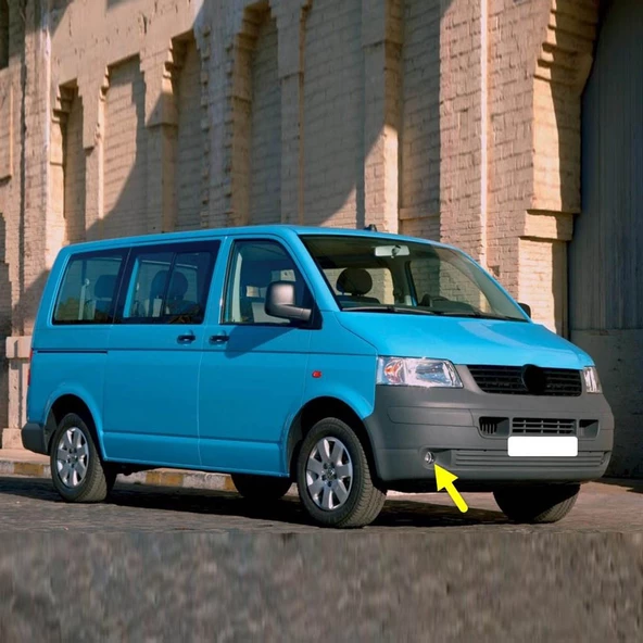 VW Transporter T5 2004-2010 Ön Tampon Sağ Sis Farı 7H0941700C ürün görseli 1