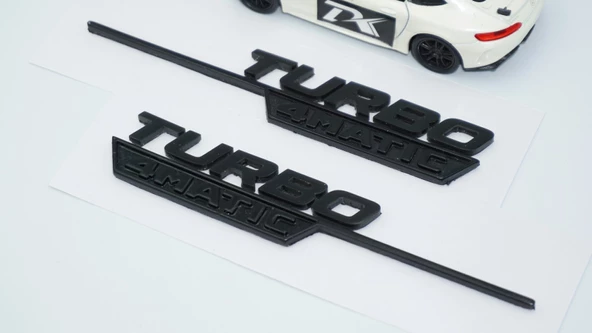 DK Tuning Turbo 4Matic Siyah Çamurluk Yanı Logo Benz İle Uyumlu - 5