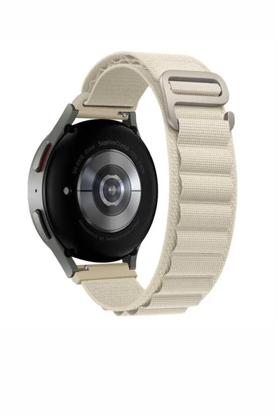 Galaxy Watch 42mm Renkli ​​​​KRD-74 20mm Hasır Tokalı Kordon - Resim 3