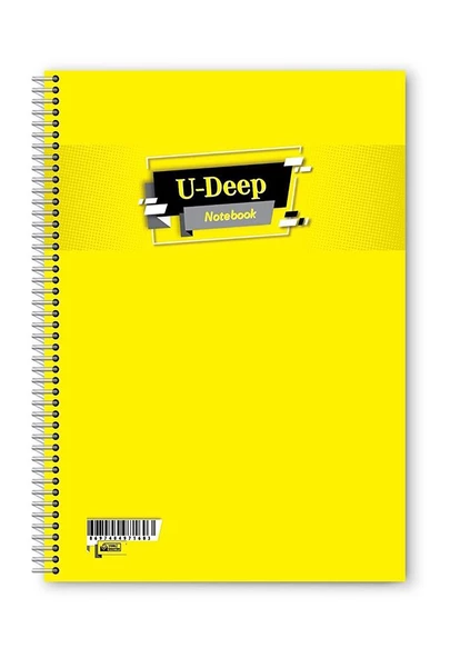 Düz Çizgisiz 60 Yaprak Spiralli Defter A4 Boy Plastik Kapak (1 Adet ) - 10