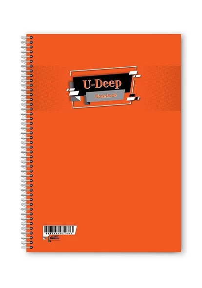 Düz Çizgisiz 60 Yaprak Spiralli Defter A4 Boy Plastik Kapak (1 Adet ) - 12