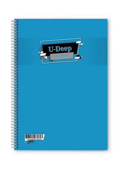 Düz Çizgisiz 60 Yaprak Spiralli Defter A4 Boy Plastik Kapak (1 Adet ) - 7