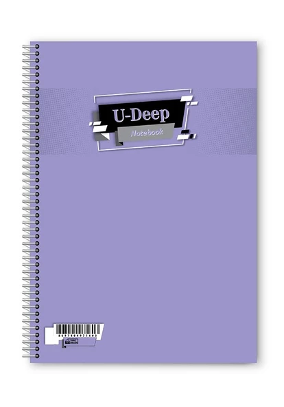 Düz Çizgisiz 60 Yaprak Spiralli Defter A4 Boy Plastik Kapak (1 Adet ) - 8