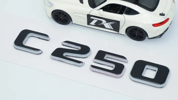 DK Tuning C 250 Bagaj Gri Siyah ABS Yazı Logo Benz İle Uyumlu - 4