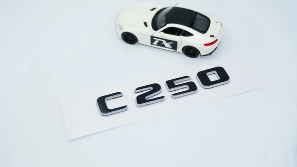 DK Tuning C 250 Bagaj Gri Siyah ABS Yazı Logo Benz İle Uyumlu - 3