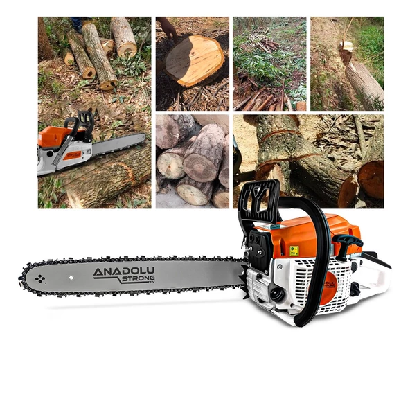 Anadolustrong ANS1041 2.9Hp Benzinli Motorlu Testere 45cm Palalı Motorlu Testere Hizar - 3