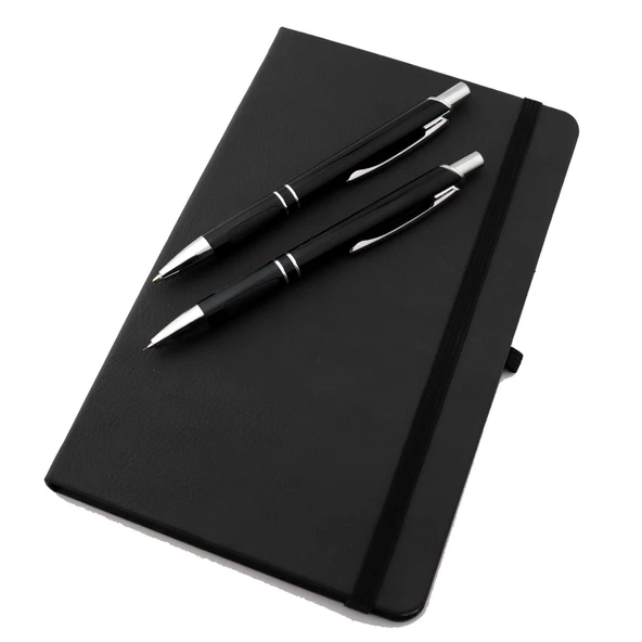 İsme Özel Lastikli Defter 2'li Tükenmez Versatil Kalem Seti - 9