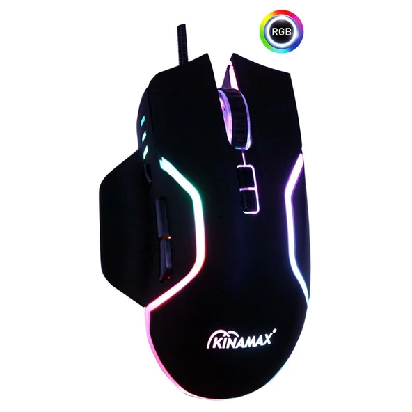 Gaman 7200 Dpı Kauçuk Rgb Oyuncu Mouse KX-GM101 - 2