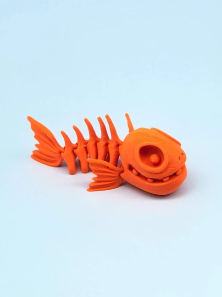 3D Hareketli Balık Figürlü Oyuncak - Turuncu - 5
