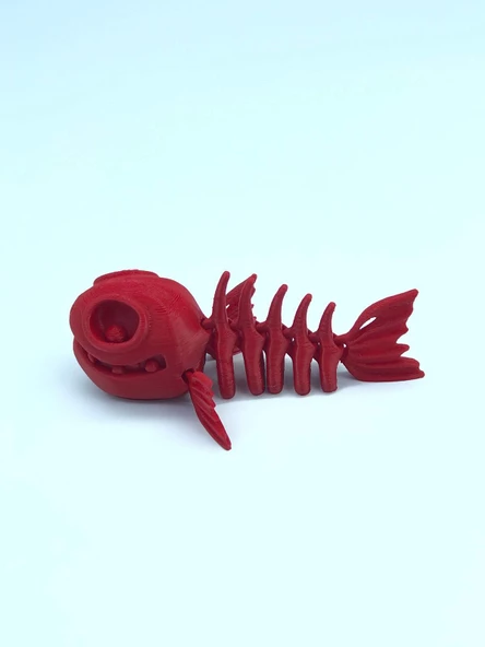 3D Hareketli Balık Figürlü Oyuncak - Kırmızı ürün görseli 1