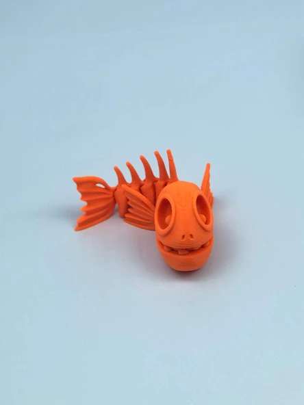 3D Hareketli Balık Figürlü Oyuncak - Turuncu - 4