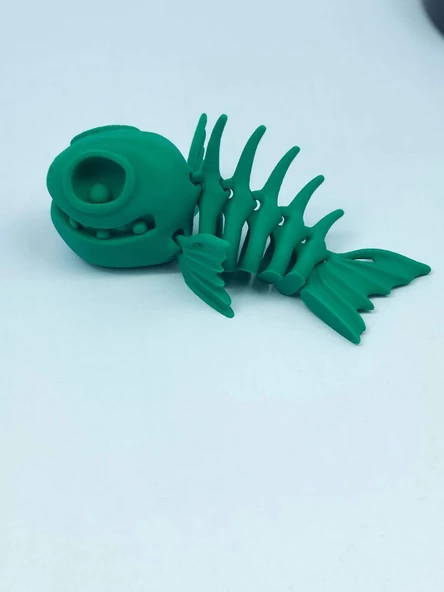 3D Hareketli Balık Figürlü Oyuncak - Yeşil - Resim 4