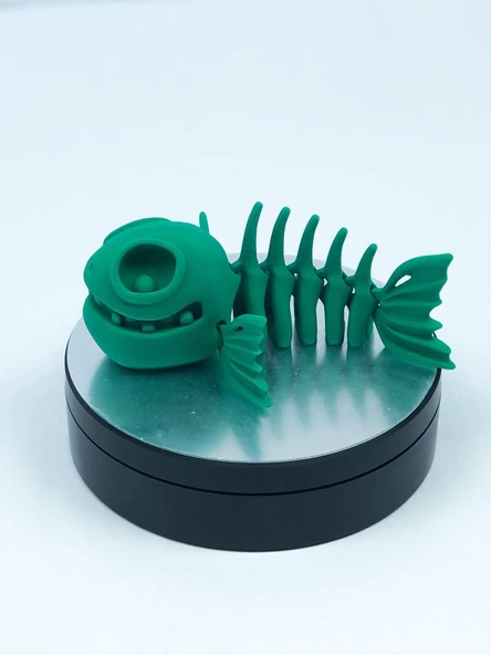 3D Hareketli Balık Figürlü Oyuncak - Yeşil - Resim 3