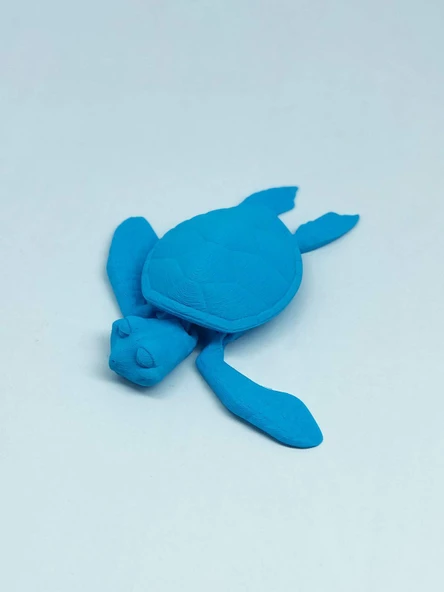 3D Hareketli Kaplumbağa Figürlü Oyuncak - Mavi - Resim 8