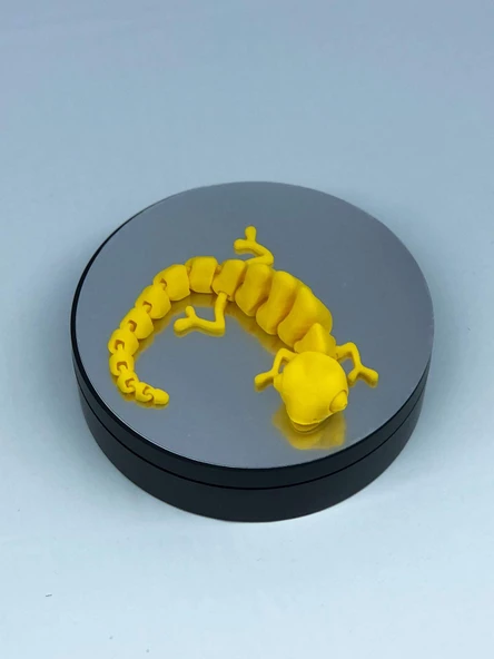 3D Hareketli Bukalemun Figürlü Oyuncak - Sarı - Resim 5